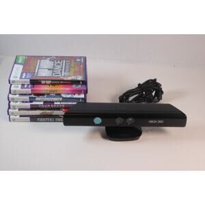 Microsoft Xbox 360 Kinect Sensor Bar w/ 6 Games, authentic, tested